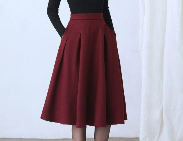 Nicola - Damen Midi-Rock