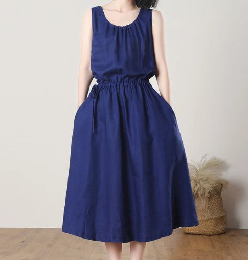 Sybille - Damen Leinenkleid