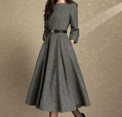 Victoria - Damen Wollkleid
